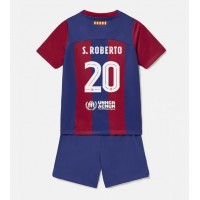 Barcelona Sergi Roberto #20 Replica Home Minikit 2023-24 Short Sleeve (+ pants)